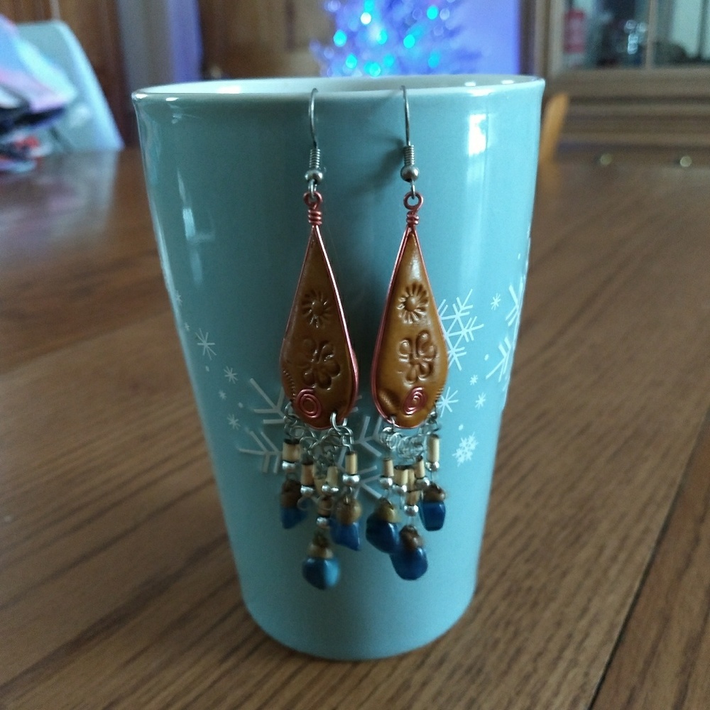 Artsy Boho dangle earrings.